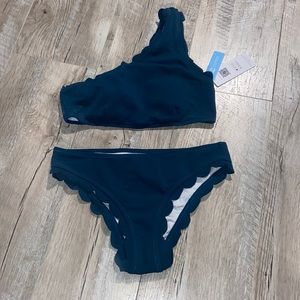 Cupshe Scalloped Bikini Bathing Suit Small New